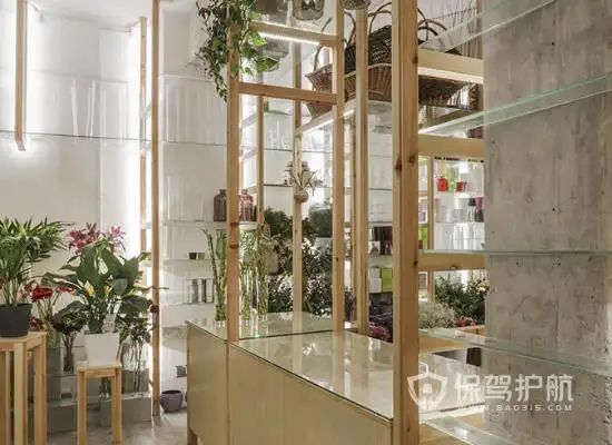 简约工业风格茶餐厅商品柜装修效果图