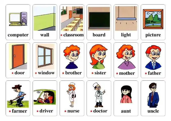 pep人教版小学英语单词四年级上册卡片(可直接打印)