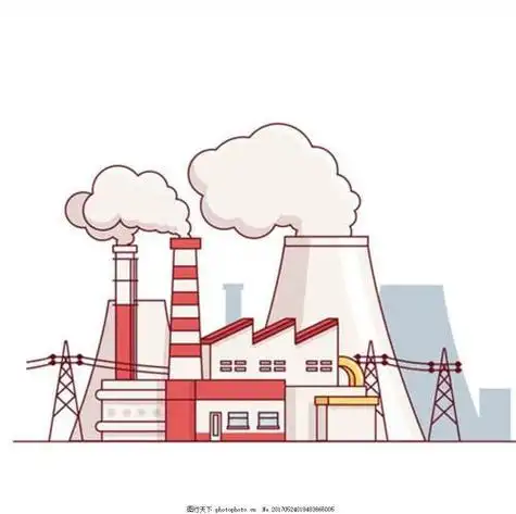 大工厂简笔画彩色