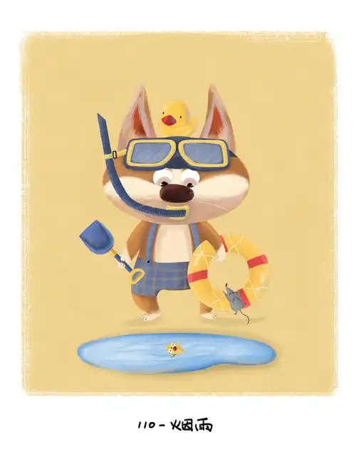 柯基狗狗|插画|儿童插画|小烟雨 - 原创作品 - 站酷 (zcool)