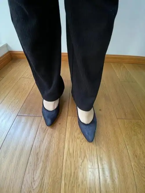 走路没有声音的马毛高跟鞋