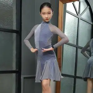 拉丁舞服装儿童女孩表演