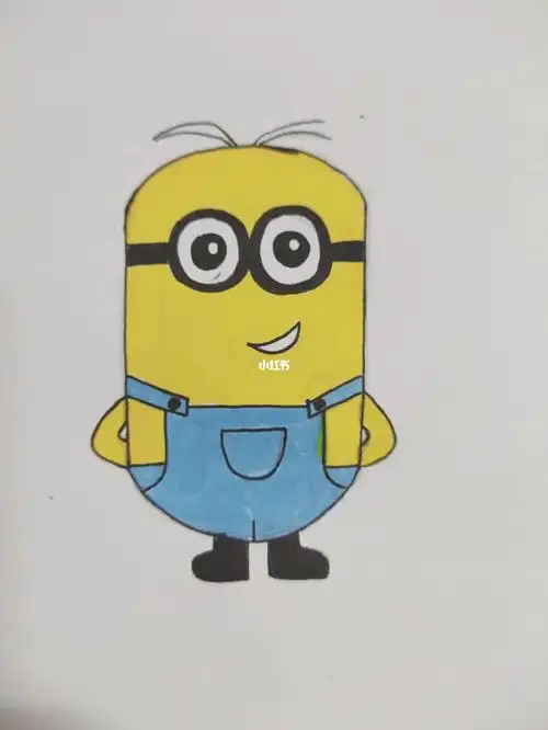 小黄人简笔画_简笔画_小黄人怎么样_绘画_上色_马克笔_画个简笔画