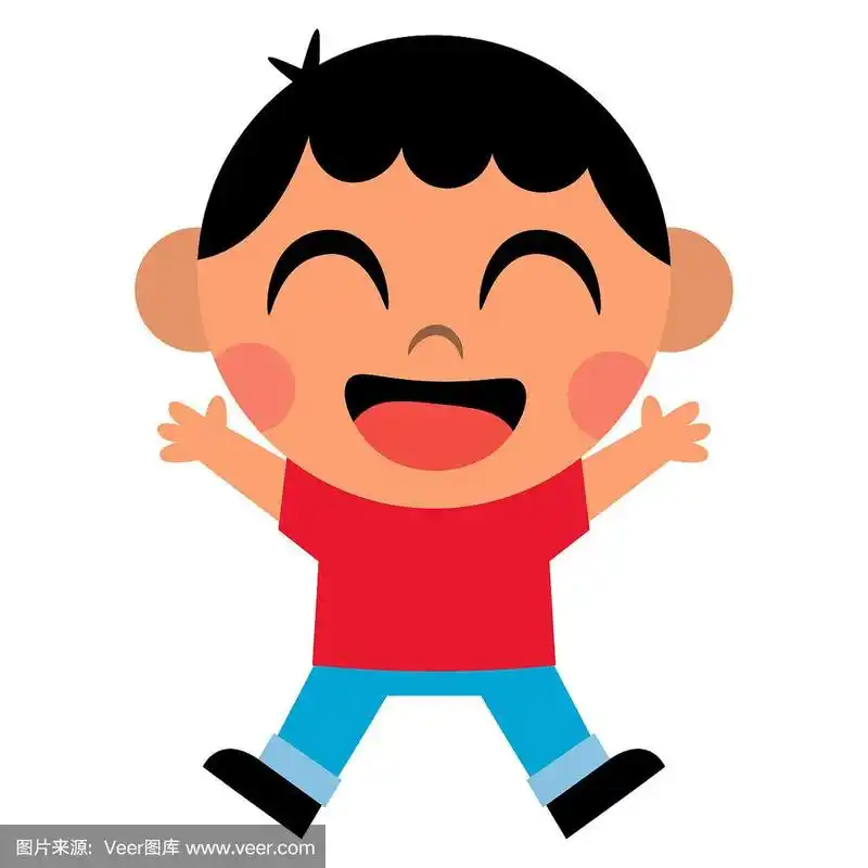 卡通可爱的孩子