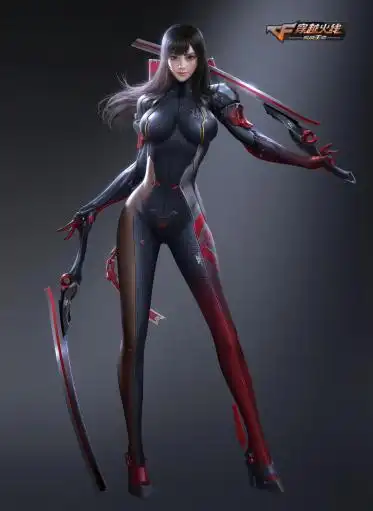 小米穿越火线cf双刀女角色手机超高清壁纸