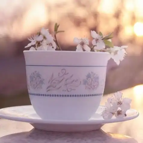 有花有杯子的头像 头像图片大全 -【爱个性】