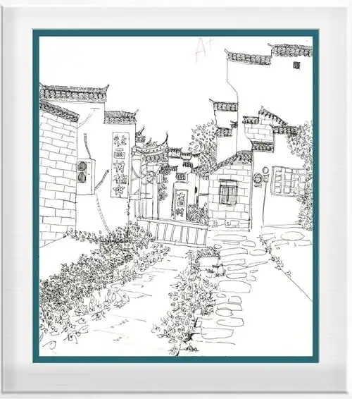 2019年安徽宏村,屏山写生优秀作品