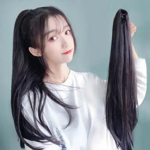 单马尾女生头像