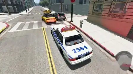 beamng警察模拟:三角警灯nypd来啦!