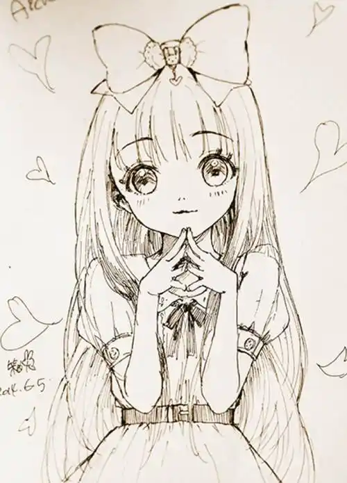 动漫简笔画 动漫简笔画图片大全