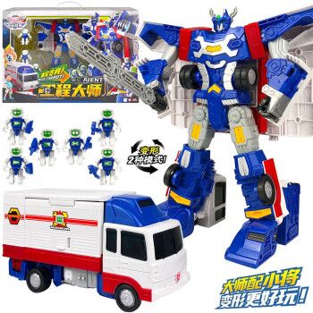 亿奇(eaki)咖宝车神玩具拯救联盟卡宝战神男孩拼装合体机器人变形机甲