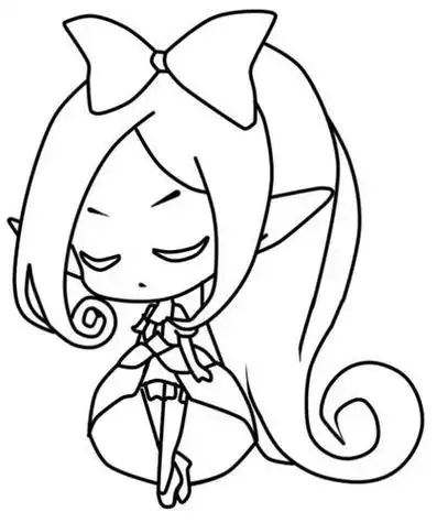 夏安安q版简笔画步骤