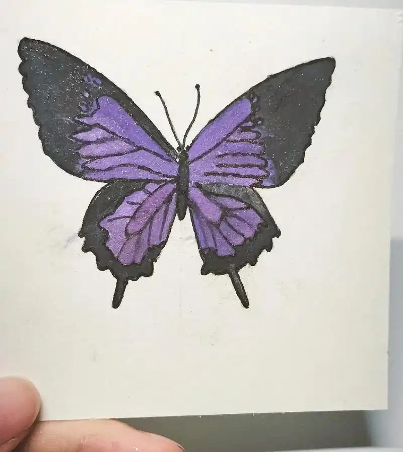 蝴蝶简笔画.临摹@一只小蝴蝶03(小红书) #蝴蝶#可爱#简 - 抖音