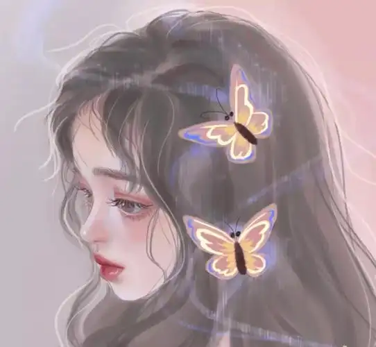 仙气空灵系小众手绘女生头像高清图片 插画风格女头大全(图22)