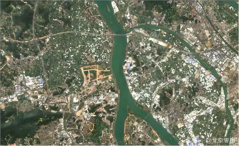 广东省广州市2021年2月份最新卫星影像图