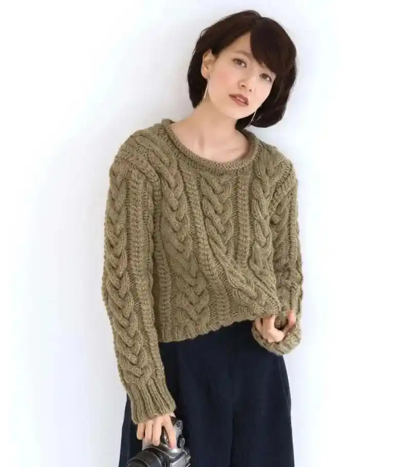 简单粗线棒针毛衣图解#毛衣编织教程 #简单的毛衣织法 #棒针 - 抖音