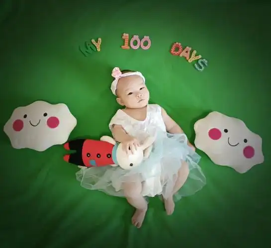 宝宝百日照片  你们百天照花了多少钱?