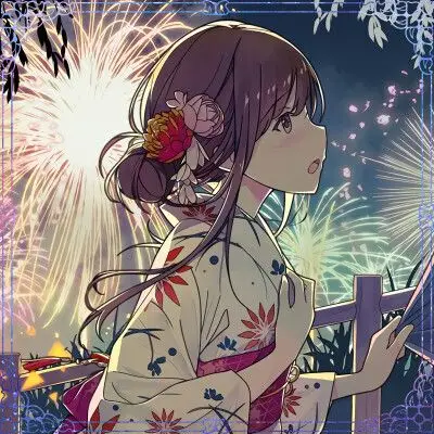 少女头像(和服)