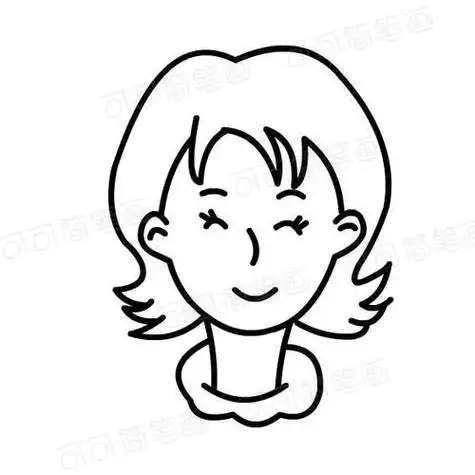 头像简笔画妈妈的卡通头像图片简笔画图片大全集长发妈妈简笔画步骤