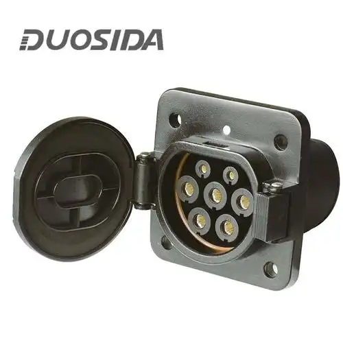 插座电动汽车新国标交流国标7孔接口16a车辆车端新能源汽车充电设备