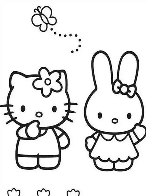 幼儿涂色简笔画可打印简单