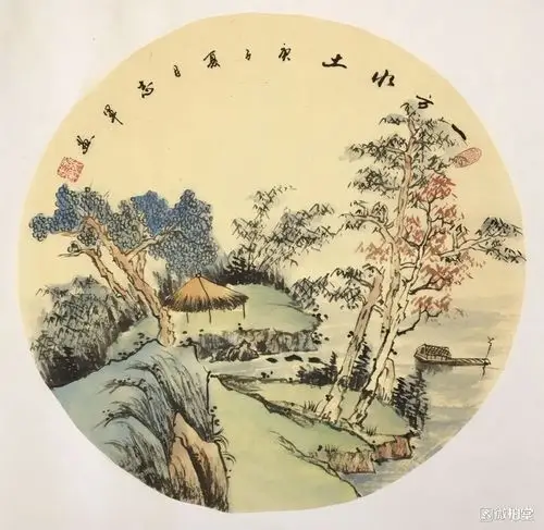 圆型国画小品欣赏