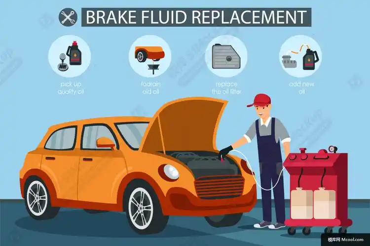 检测汽车部件矢量插图素材