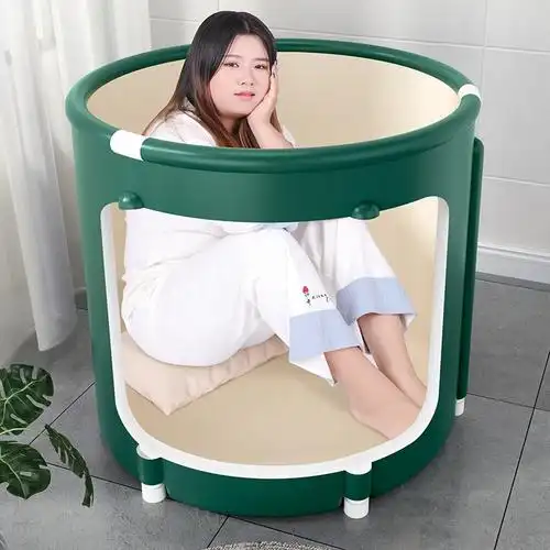 古达折叠泡澡桶大人家用加热洗澡沐浴桶坐浴盆全身浴桶浴缸成人