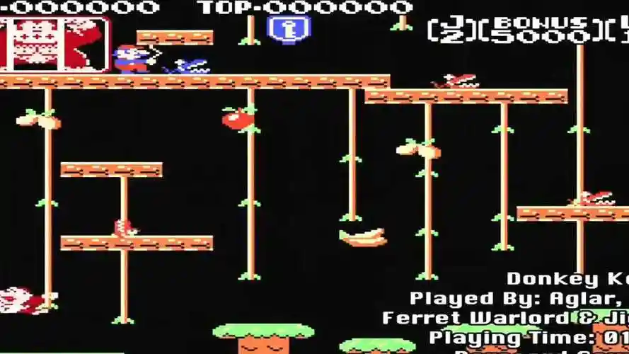 fc小霸王红白机游戏《大金刚2》通关 原声无解说