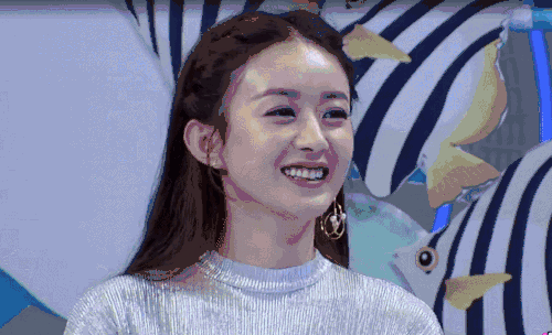 快乐大本营gif赵丽颖gif开心gif大笑gif