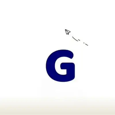 蓝色简洁的字母头像图片