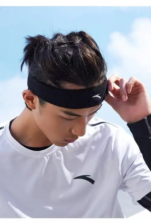 安踏anta运动发带男女跑步登山篮球足球运动头带透气吸汗束发带官方