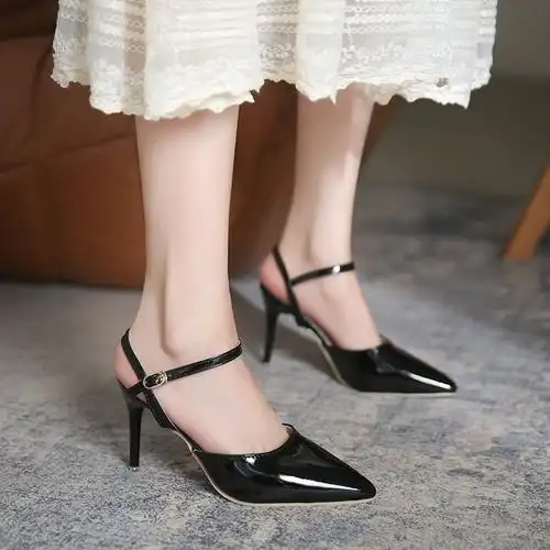 0成交101双厂家直销女夏季细跟高跟凉鞋一字带