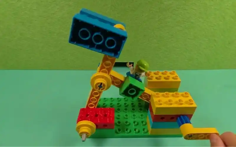 乐高类大颗粒积木9656《连杆运动小马》幼儿简易