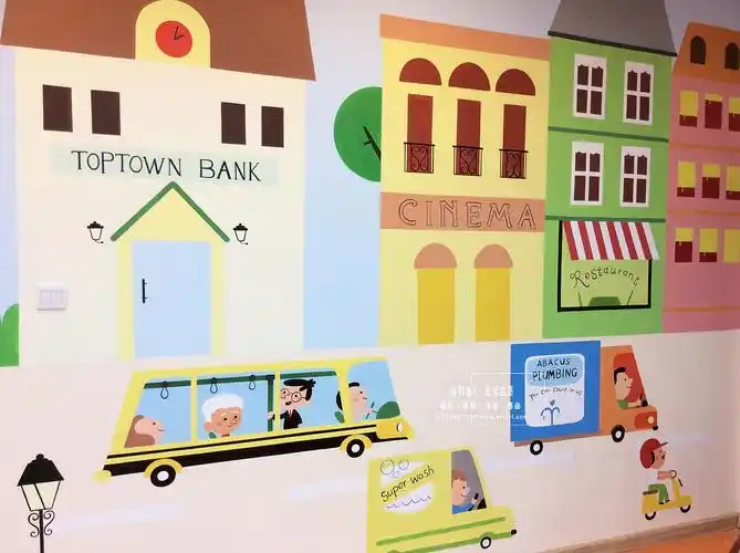 幼儿园墙绘欣赏英联皇家幼儿园手绘墙壁画