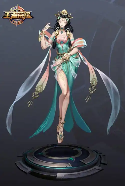 王者荣耀杨玉环图片高清图集 新英雄杨玉环皮肤原画壁纸(1/13)