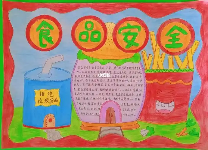 幼儿园食品安全手抄报