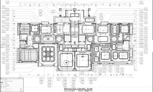 屋宇施工图深化公司作品鉴赏1000平米大平层精准细