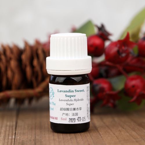 法国产区有机lavandin超级醒目薰衣草单方精油5ml气味甜美抗痉挛