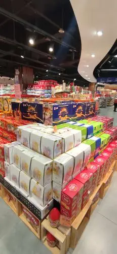 劲购华美双提装礼盒的堆位陈列