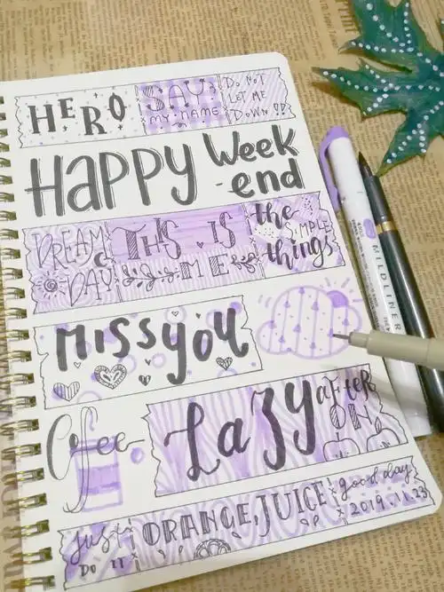 练字升级!一天get十多种手账英文字体的方法 - 简书