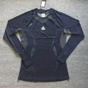 阿迪达斯更衣室球员版/能量条压缩长袖紧身衣训练服