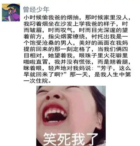 而好段子也有很多,好段子者,能逗人于捧腹之中,感动人于大笑之间也