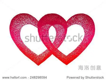 两个心连心剪纸两个心连心剪纸