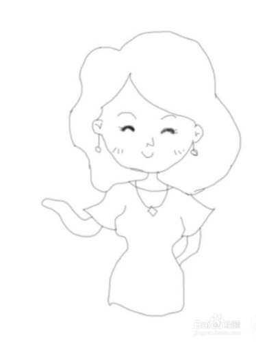 教你简笔画妈妈画像