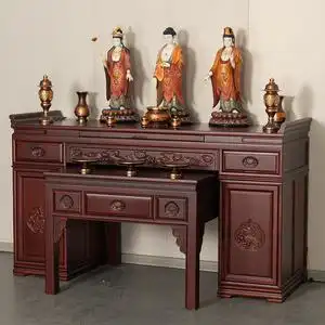 台新中式案台佛桌农村中堂香火桌供台客厅供奉杭州条码标签厂家760