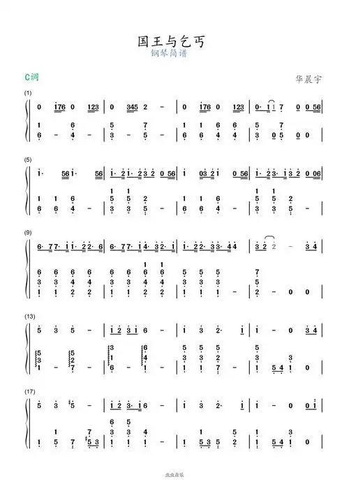 forforever华晨宇简谱(for forever华晨宇中文歌词)