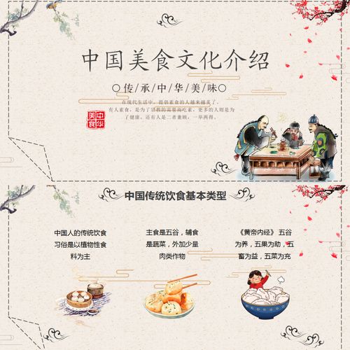 【带内容可编辑】中国美食文化介绍中华美味ppt课件ppt模板24页