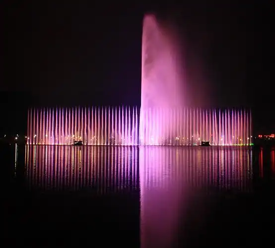 2期湘湖音乐喷泉第一拍