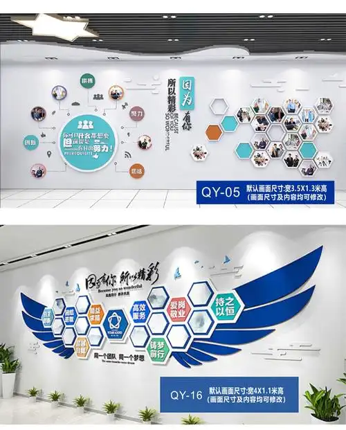 公司团队员工风采展示照片墙企业文化墙设计装饰励志墙贴